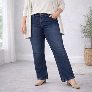 Torrid Luxe Slim Boot Jeans 20R Dark Wash Stretch Bootcut Denim Plus Size 20